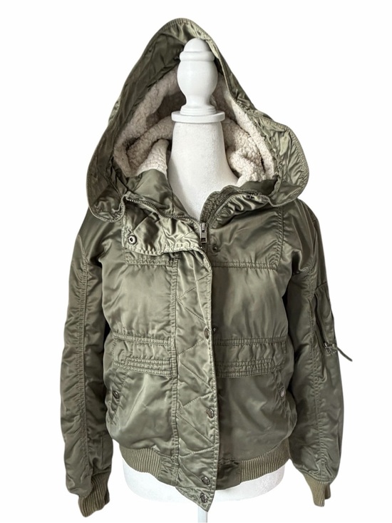 American Eagle Outfitters Jackets & Blazers - American Eagle Outfitters AE-177 Satin Bomber Jacket XS Green